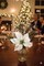 29" Poinsettia, Pine & Berry Spray – White Artificial Holiday Floral Stem 12 Pack